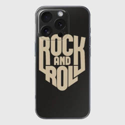 Чехол для iPhone 16 Pro силиконовый с защитой камеры Rock and roll Рокер