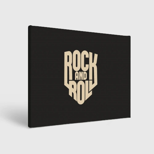 Холст прямоугольный Rock and roll Рокер