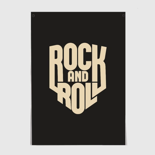 Постер Rock and roll Рокер