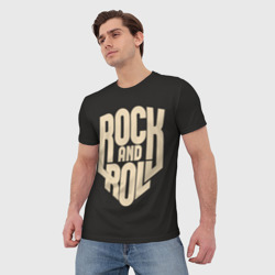 Мужская футболка 3D Rock and roll Рокер - фото 2