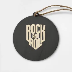 Деревянная игрушка круг Rock and roll Рокер