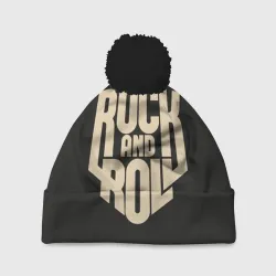 Шапка 3D c помпоном Rock and roll Рокер