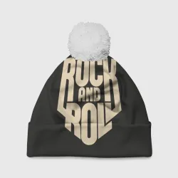 Шапка 3D c помпоном Rock and roll Рокер