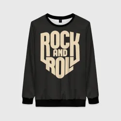 Женский свитшот 3D Rock and roll Рокер