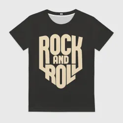 Женская футболка 3D Rock and roll Рокер