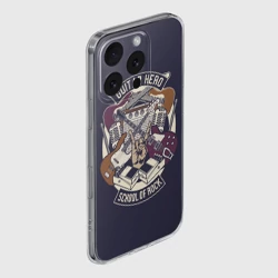 Чехол для iPhone 16 Pro Max силиконовый с защитой камеры Гитарист Рок Музыкант - фото 2