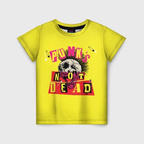 Детская футболка 3D Punk's Not Dead - Панки Хой!, цвет 3D печать
