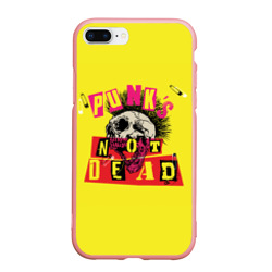 Чехол для iPhone 7Plus/8 Plus матовый Punk's Not Dead - Панки Хой!