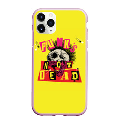 Чехол для iPhone 11 Pro Max матовый Punk's Not Dead - Панки Хой!