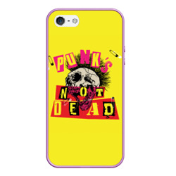 Чехол для iPhone 5/5S матовый Punk's Not Dead - Панки Хой!