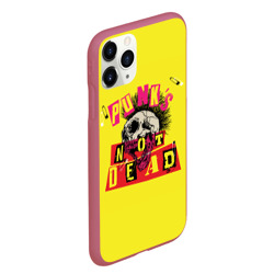 Чехол для iPhone 11 Pro Max матовый Punk's Not Dead - Панки Хой! - фото 2