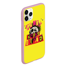 Чехол для iPhone 11 Pro Max матовый Punk's Not Dead - Панки Хой! - фото 2