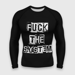 Мужской рашгард 3D Fuck the system