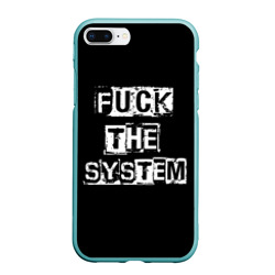 Чехол для iPhone 7Plus/8 Plus матовый Fuck the system