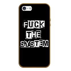 Чехол для iPhone 5/5S матовый Fuck the system
