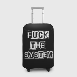 Чехол для чемодана 3D Fuck the system