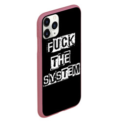 Чехол для iPhone 11 Pro матовый Fuck the system - фото 2