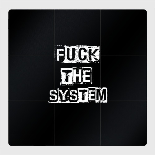 Магнитный плакат 3Х3 Fuck the system