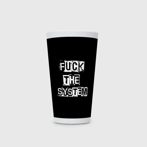 Кружка Латте Fuck the system - фото 2