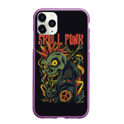 Чехол для iPhone 11 Pro Max матовый Skull punk Панк