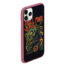 Чехол для iPhone 11 Pro Max матовый Skull punk Панк - фото 2