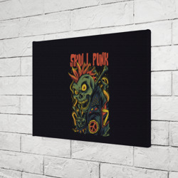 Холст прямоугольный Skull punk Панк - фото 2