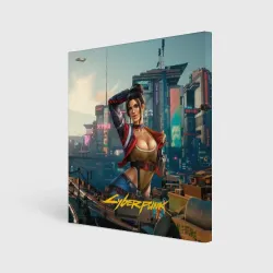 Холст квадратный Panam сyberpunk   2077