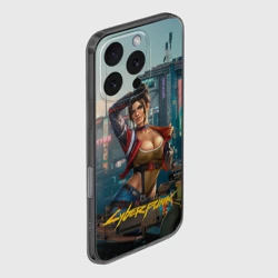 Чехол для iPhone 16 Pro силиконовый с защитой камеры Panam сyberpunk   2077 - фото 2