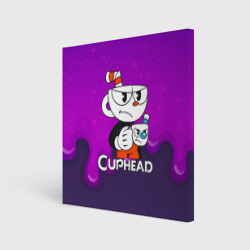 Холст квадратный Недовольная чашечка cuphead