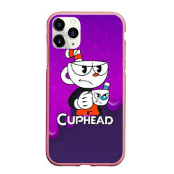 Чехол для iPhone 11 Pro матовый Недовольная чашечка cuphead