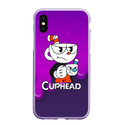 Чехол для iPhone XS Max матовый Недовольная чашечка cuphead