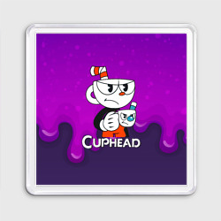 Магнит 55*55 Недовольная чашечка cuphead