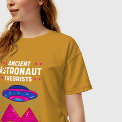 Женская футболка хлопок Oversize Ancient Astronaut Theorist Say Yes - фото 2