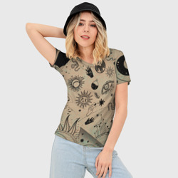 Женская футболка 3D Slim "Эзотерика" - фото 2