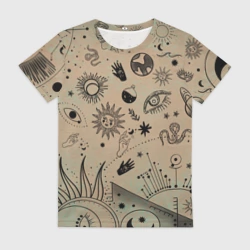 Женская футболка 3D "Эзотерика"