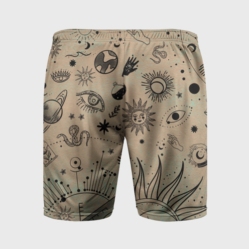 Мужские шорты спортивные "Эзотерика", цвет 3D печать - фото 2