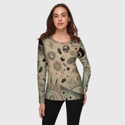 Женский лонгслив 3D "Эзотерика" - фото 2