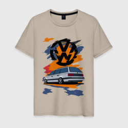 Мужская футболка хлопок VW Passat B3 Variant
