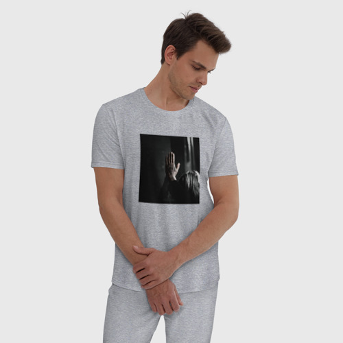 Мужская пижама хлопок с принтом ДЖИЗУС (АЛЬБОМ БЕЗ НАЗВАНИЯ), фото на моделе #1