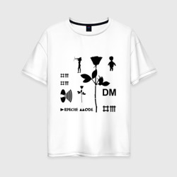 Женская футболка хлопок Oversize Depeche