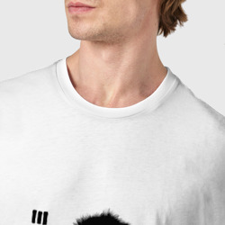 Футболка с принтом Depeche mode Dave Gahan для мужчины, вид на модели спереди №4. Цвет основы: белый