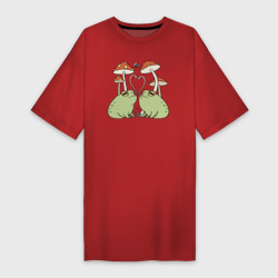 Платье-футболка хлопок Лягушки жабы