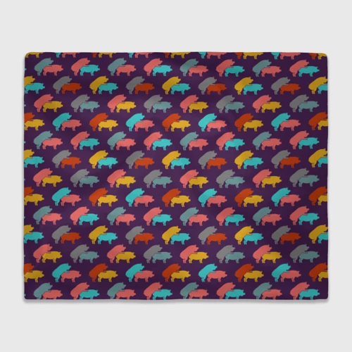 Плед 3D с принтом Свиньи 18+, вид спереди #2