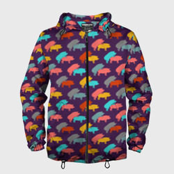 Мужская ветровка 3D Свиньи 18+