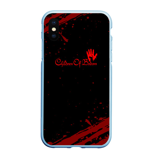 Чехол для iPhone XS Max матовый Children of bodom, цвет голубой