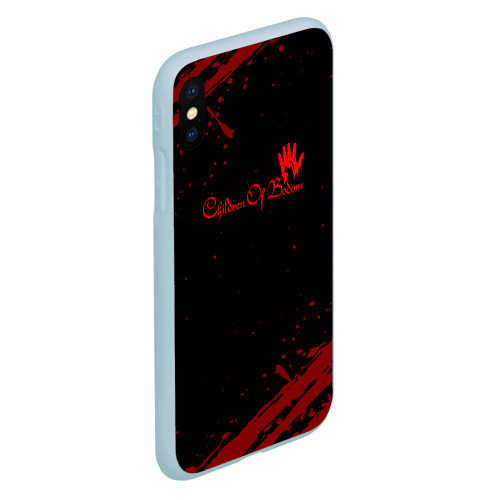 Чехол для iPhone XS Max матовый Children of bodom, цвет голубой - фото 3