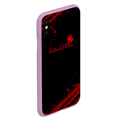 Чехол для iPhone XS Max матовый Children of bodom, цвет сиреневый - фото 3