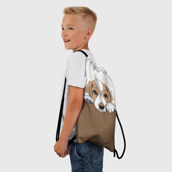 Рюкзак-мешок 3D Грустный Щенок Бигля - фото 2