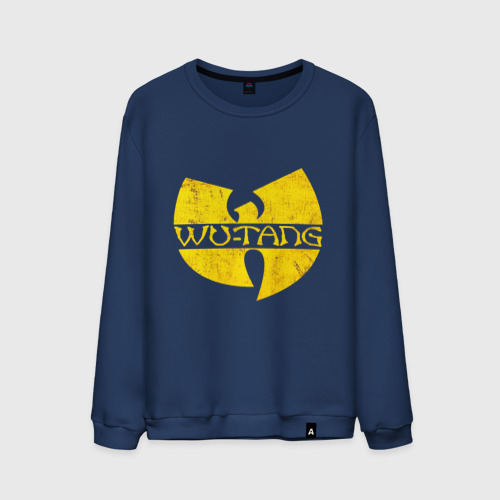 Мужской свитшот хлопок Wu tang logo, цвет темно-синий