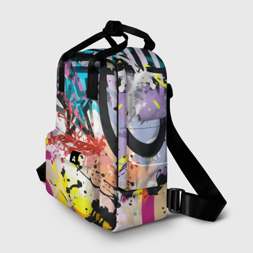Женский рюкзак 3D с принтом Граффити со звездой, фото на моделе #1